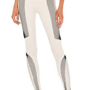 ALO Yoga White and Gray Leggings